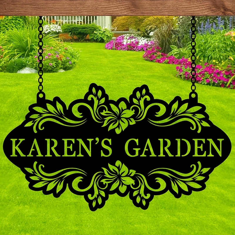 Outdoor Furniture Metal - İsim/Yazı/Tarih Yazılı Özel Metal Sanat Tabelası,