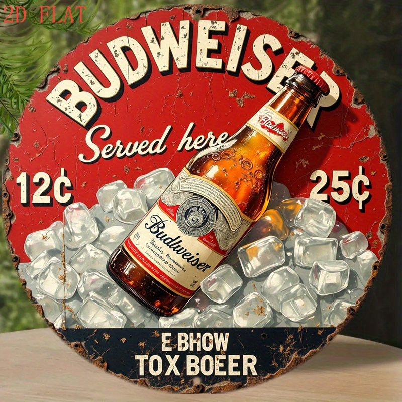 1 adet Vintage Bira Logosu Met - Outdoor Furniture Metal incelemesi ve fiyatı